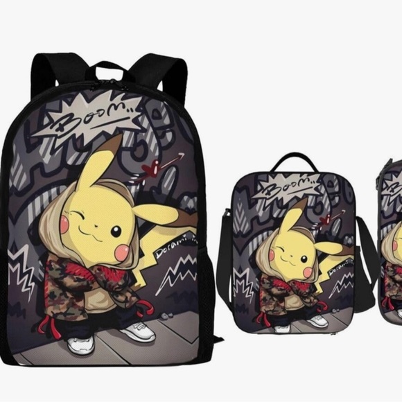 Pokémon Backpack new with tags and extras - Picture 3 of 3